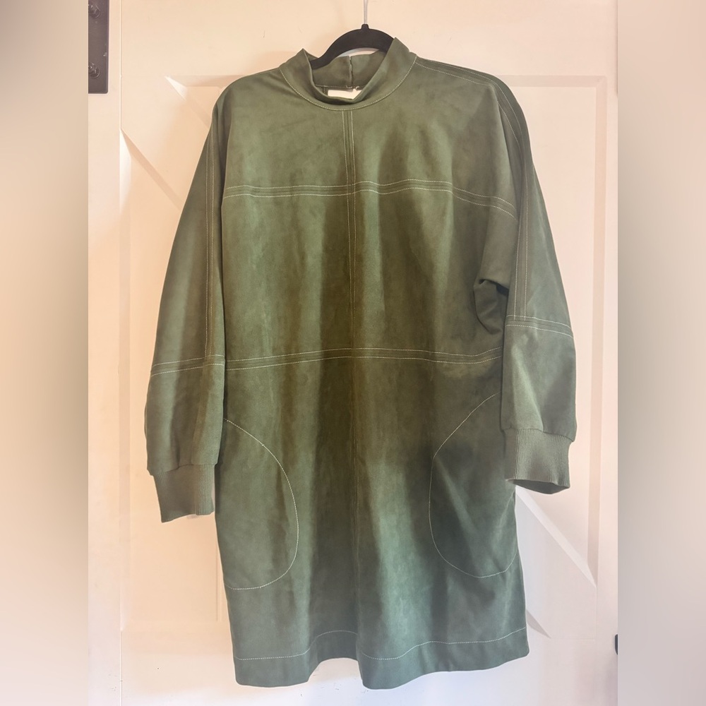 Anthropologie Forest Green Dress